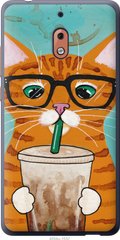 Чехол на 2.1 Зеленоглазый кот в очках "4054u-1532-7105"