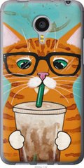 Чехол на Meizu MX4 PRO Зеленоглазый кот в очках "4054u-132-7105"