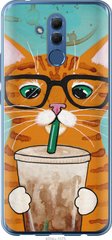 Чехол на Huawei Mate 20 Lite Зеленоглазый кот в очках "4054u-1575-7105"