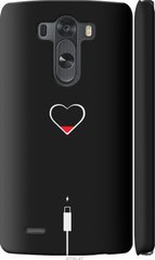 Чехол на LG G3 D855 Подзарядка сердца "4274c-47-7105"