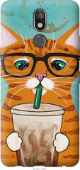 Чехол на LG K40 Зеленоглазый кот в очках "4054u-1681-7105"