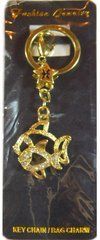 Брелок металлический Fashion Jewelry Рыбы Золотистый (SKD-0491)
