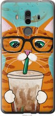 Чехол на Huawei Mate 10 Pro Зеленоглазый кот в очках "4054u-1138-7105"
