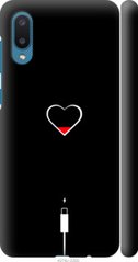 Чехол на Samsung Galaxy A02 A022G Подзарядка сердца "4274c-2260-7105"