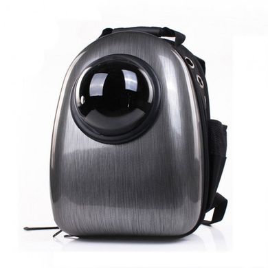 Рюкзак с иллюминатором CosmoPet переноска для кошек и небольших собак 32х42х29 см Металлик
