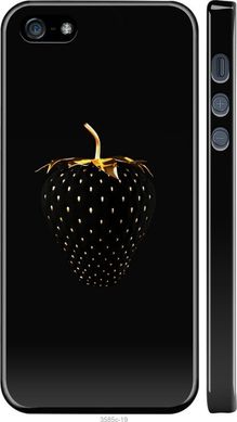Чехол на Apple iPhone 5 Черная клубника "3585c-18-7105"