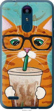 Чехол на LG K8 2018 Зеленоглазый кот в очках "4054u-1384-7105"