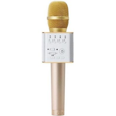 Портативный караоке микрофон UTM Q9 в коробке Gold