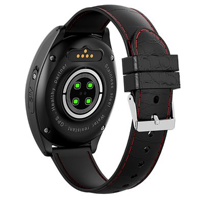 Умные часы-телефон с 4G и GPS для пожилых людей Smart Watch I9L с видео камерой, измерением давления, пульса, кислорода в крови и датчиком падения Черные
