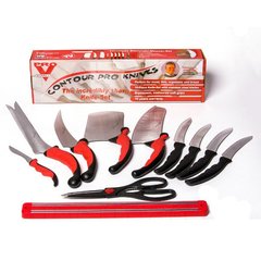 Набор кухонных ножей Contour Pro UTM Knives + магнитная рейка (11 предметов)