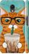 Чехол на M6s Зеленоглазый кот в очках "4054c-1364-7105"