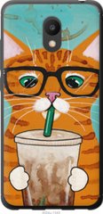 Чехол на M6 Зеленоглазый кот в очках "4054u-1349-7105"