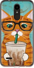 Чехол на LG K7 2017 X230 Зеленоглазый кот в очках "4054u-1469-7105"