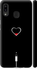 Чехол на Galaxy A20e A202F Подзарядка сердца "4274c-1709-7105"