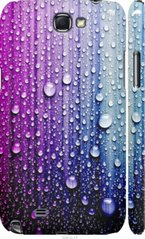 Чехол на Samsung Galaxy Note 2 N7100 Капли воды "3351c-17-7105"