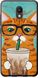Чехол на M6 Зеленоглазый кот в очках "4054u-1349-7105"