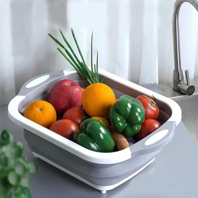 Многофункциональная разделочная складная доска UTM, корзина для фруктов и овощей
