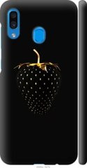 Чехол на Samsung Galaxy A20 2019 A205F Черная клубника "3585c-1761-7105"