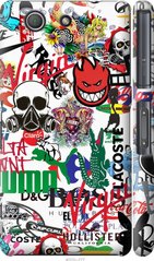 Чехол на Sony Xperia Z3 Compact D5803 Many different logos "4022c-277-7105"