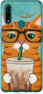Чехол на Oppo A31 Зеленоглазый кот в очках "4054u-1074-7105"