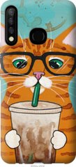 Чехол на Tecno Camon 12 CC7 Зеленоглазый кот в очках "4054u-2432-7105"