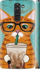 Чехол на LG K7 Зеленоглазый кот в очках "4054c-451-7105"