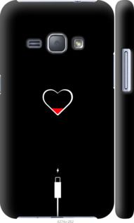 Чехол на Samsung Galaxy J1 (2016) Duos J120H Подзарядка сердца "4274c-262-7105"