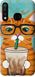 Чехол на Tecno Camon 12 CC7 Зеленоглазый кот в очках "4054u-2432-7105"