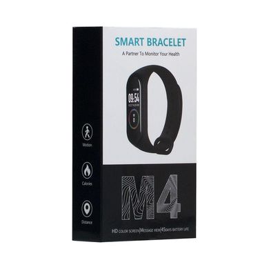 Фитнес браслет Smart Band M4 Тонометр Черный