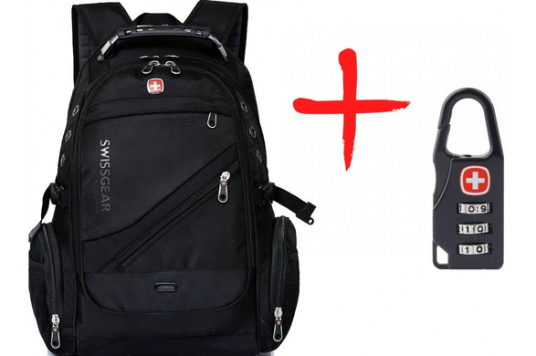 Стильный рюкзак Swiss Bag UTM 8810 с замком Black