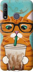 Чехол на Tecno Camon 12 Air CC6 Зеленоглазый кот в очках "4054u-2389-7105"