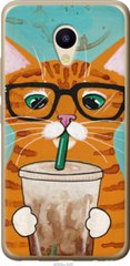 Чехол на Meizu M5 Зеленоглазый кот в очках "4054u-420-7105"