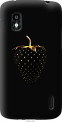 Чехол на LG Nexus 4 E960 Черная клубника "3585u-203-7105"