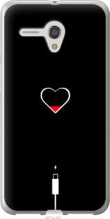 Чехол на Alcatel One Touch Pop 3 5.5 Подзарядка сердца "4274u-941-7105"