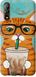 Чехол на Vivo V17 Neo Зеленоглазый кот в очках "4054u-1764-7105"