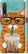 Чехол на Xiaomi Mi9 Зеленоглазый кот в очках "4054c-1648-7105"
