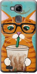 Чехол на Huawei Ascend Mate 7 Зеленоглазый кот в очках "4054u-140-7105"