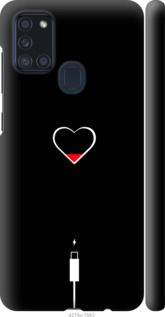Чехол на Samsung Galaxy A21s A217F Подзарядка сердца "4274c-1943-7105"