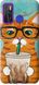 Чехол на Tecno Camon 15 Зеленоглазый кот в очках "4054u-2405-7105"
