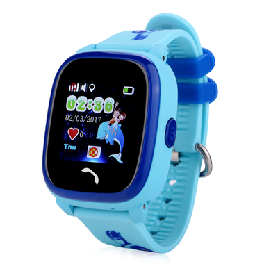 Водонепроницаемые часы Smart Baby Watch Aqua Q300-PLUS Голубые