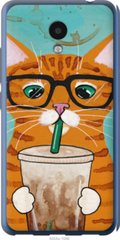 Чехол на Meizu M5c Зеленоглазый кот в очках "4054u-1096-7105"