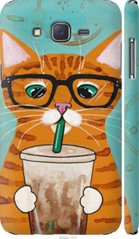 Чехол на Samsung Galaxy J7 J700H Зеленоглазый кот в очках "4054c-101-7105"