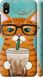 Чехол на Xiaomi Redmi 7A Зеленоглазый кот в очках "4054c-1716-7105"