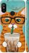 Чехол на Xiaomi Redmi 6 Pro Зеленоглазый кот в очках "4054c-1595-7105"