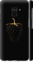 Чехол на Samsung Galaxy A8 2018 A530F Черная клубника "3585c-1344-7105"