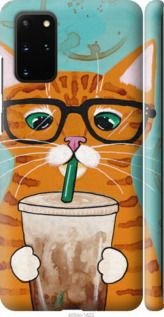 Чехол на Samsung Galaxy S20 Plus Зеленоглазый кот в очках "4054c-1822-7105"