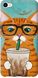 Чехол на M3x Зеленоглазый кот в очках "4054u-633-7105"