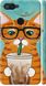 Чехол на Xiaomi Mi 8 Lite Зеленоглазый кот в очках "4054c-1585-7105"