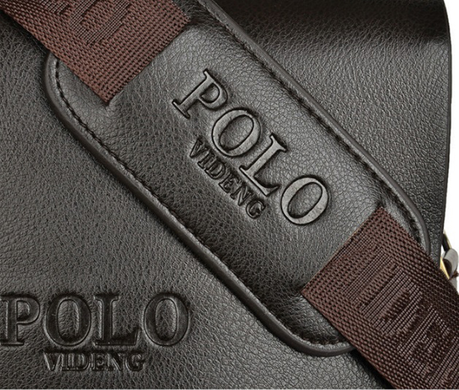 Мужская сумка через плечо POLO Videng Classic Темно-коричневая