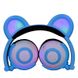 Наушники LINX Bear Ear Headphone Наушники с медвежьими ушками LED подсветка 350 mAh Голубой